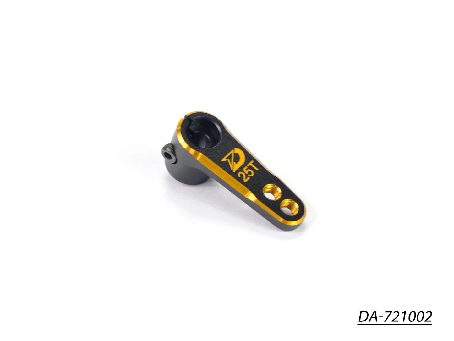 Dash Alu Clamp Servo Horns -25T Black Golden DA-721002