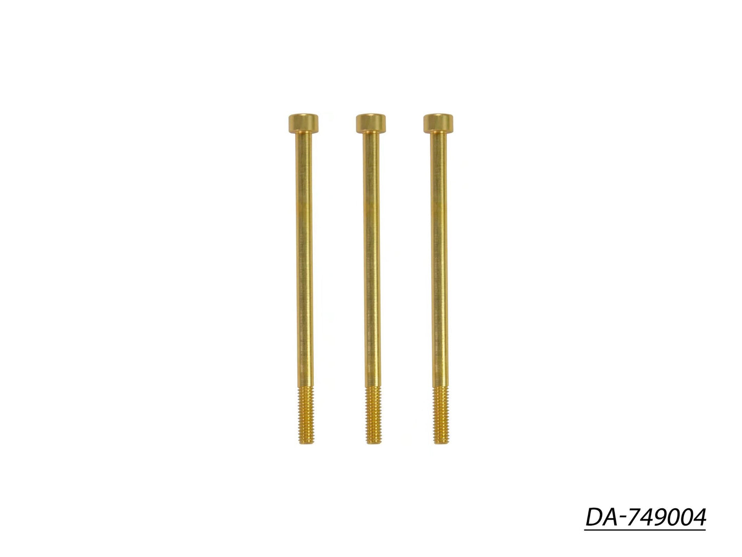 Dash 540 Motor Screw Allen Cilinder Head M2.5 X 45 Golden (7075) (3) DA-749004