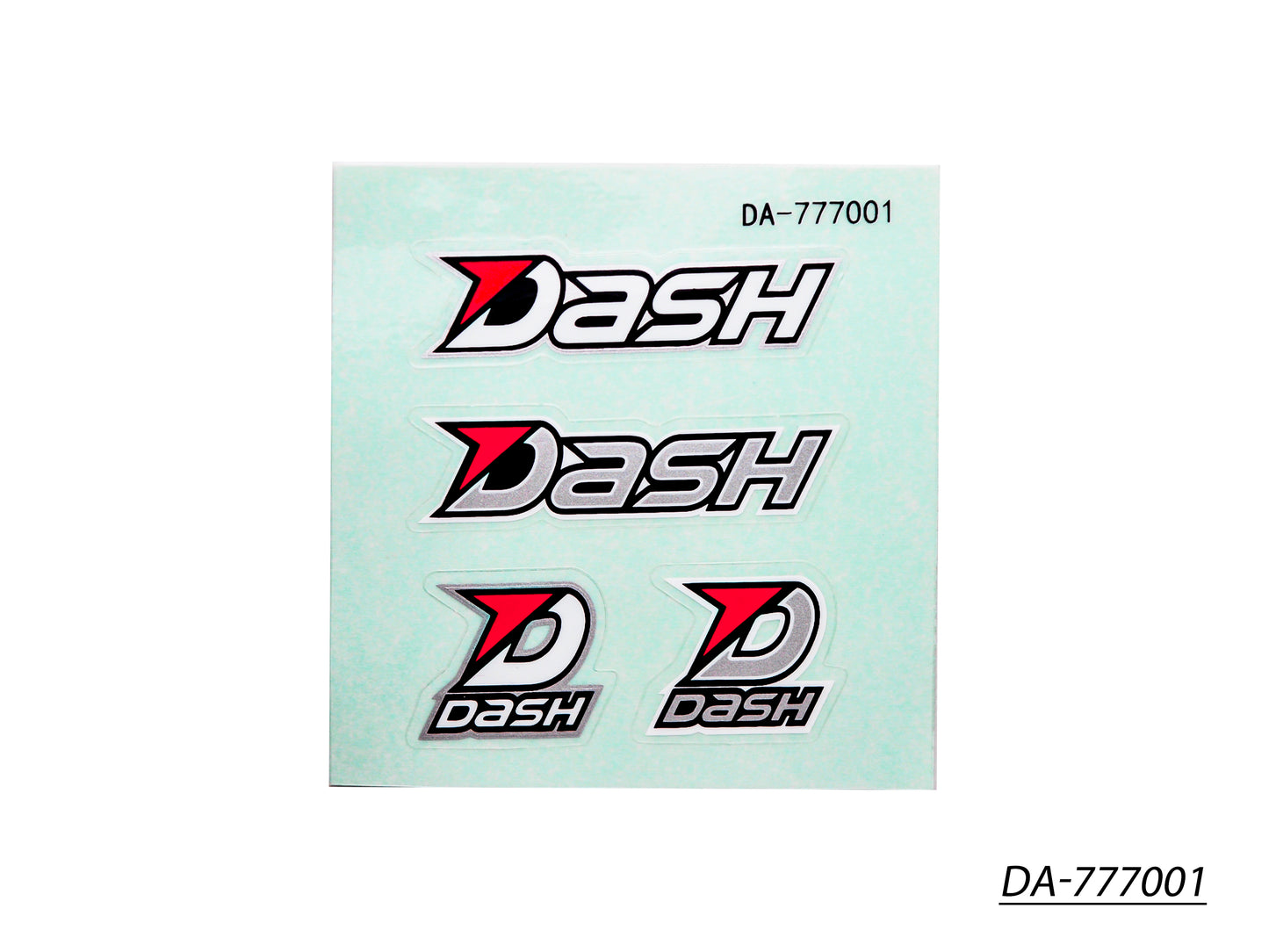 Dash Decal ( 70 X 70 mm) Black / White / Silver DA-777001