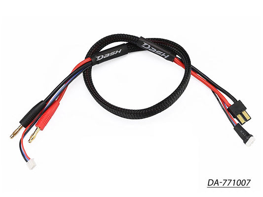 Dash Battery Charging Extension Harness - Traxxas Connector W/Balance Connector DA-771007